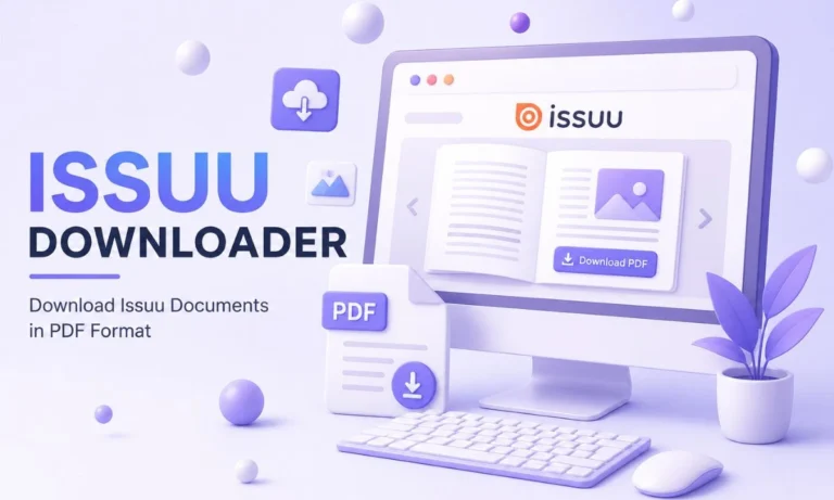 Download the Issuu document as a PDF after the file is successfully prepared.