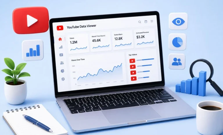 YouTube Data Viewer tool showing video upload timestamp